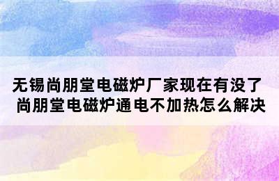 无锡尚朋堂电磁炉厂家现在有没了 尚朋堂电磁炉通电不加热怎么解决